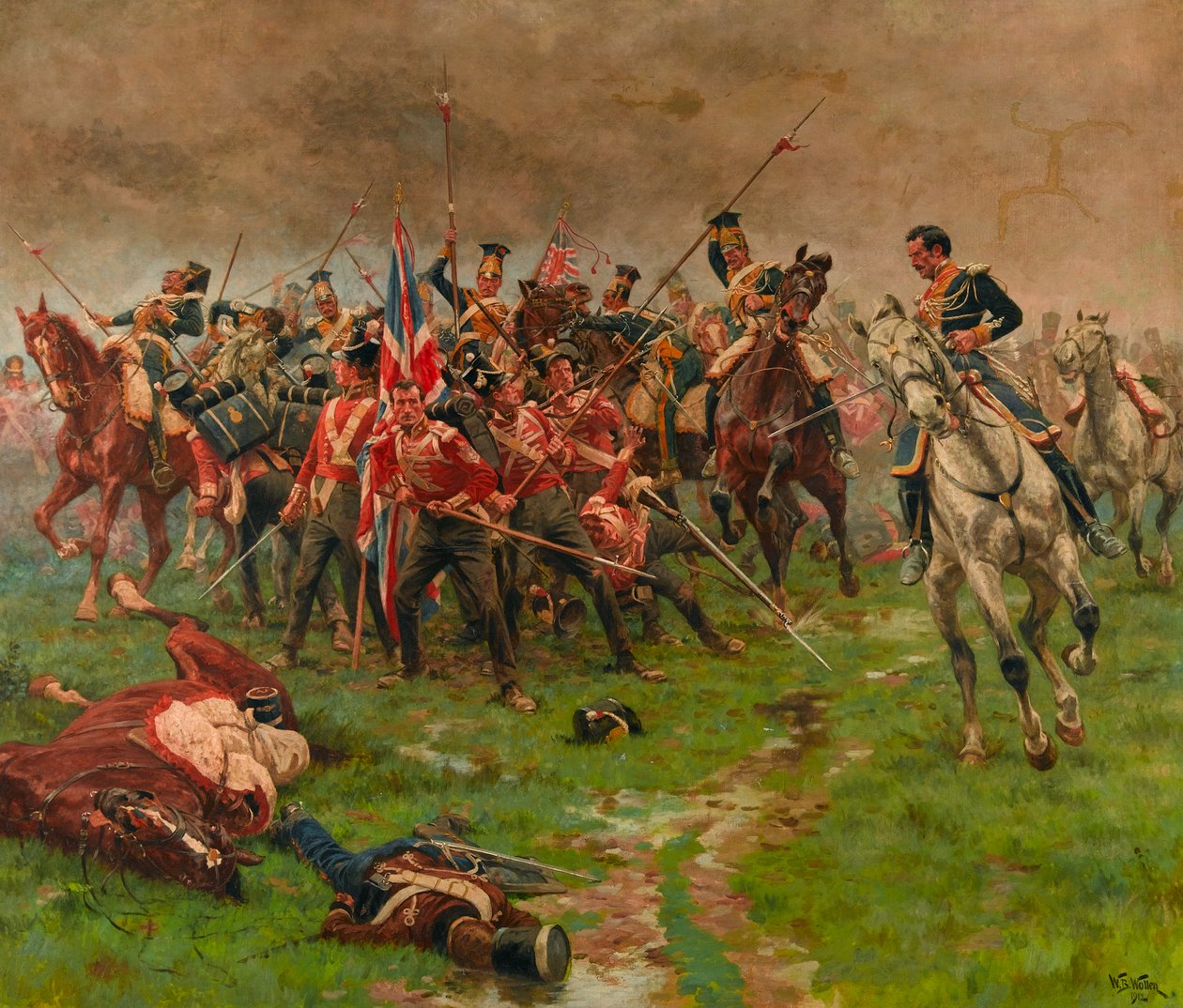 A bandeira. Albuhera, 16 de maio de 1811 de William Barnes Wollen