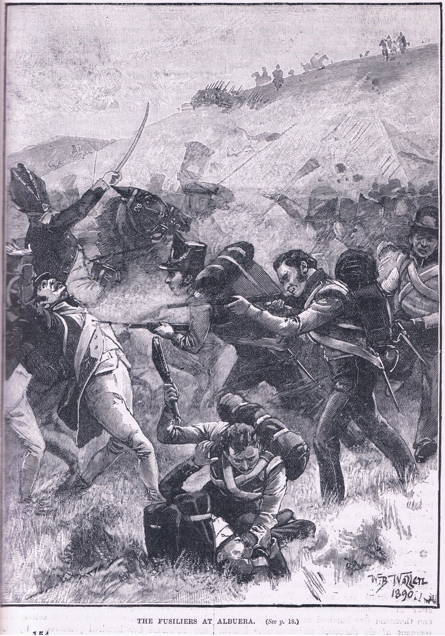 Os fusiliers em Albuera de William Barnes Wollen