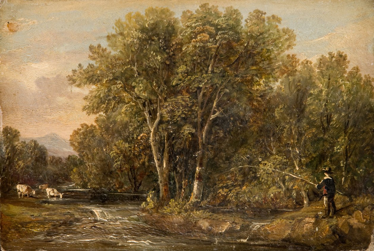Wooded Landscape, 1851. de William Bath