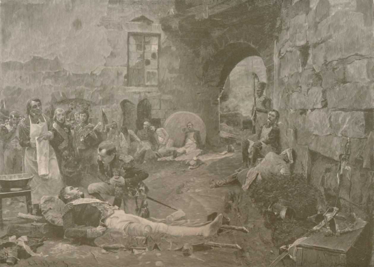 Napoleão e Marechal Lannes em Essling
