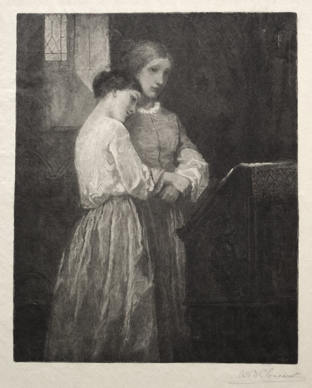 The Listeners, 1887. de William Baxter Palmer Closson