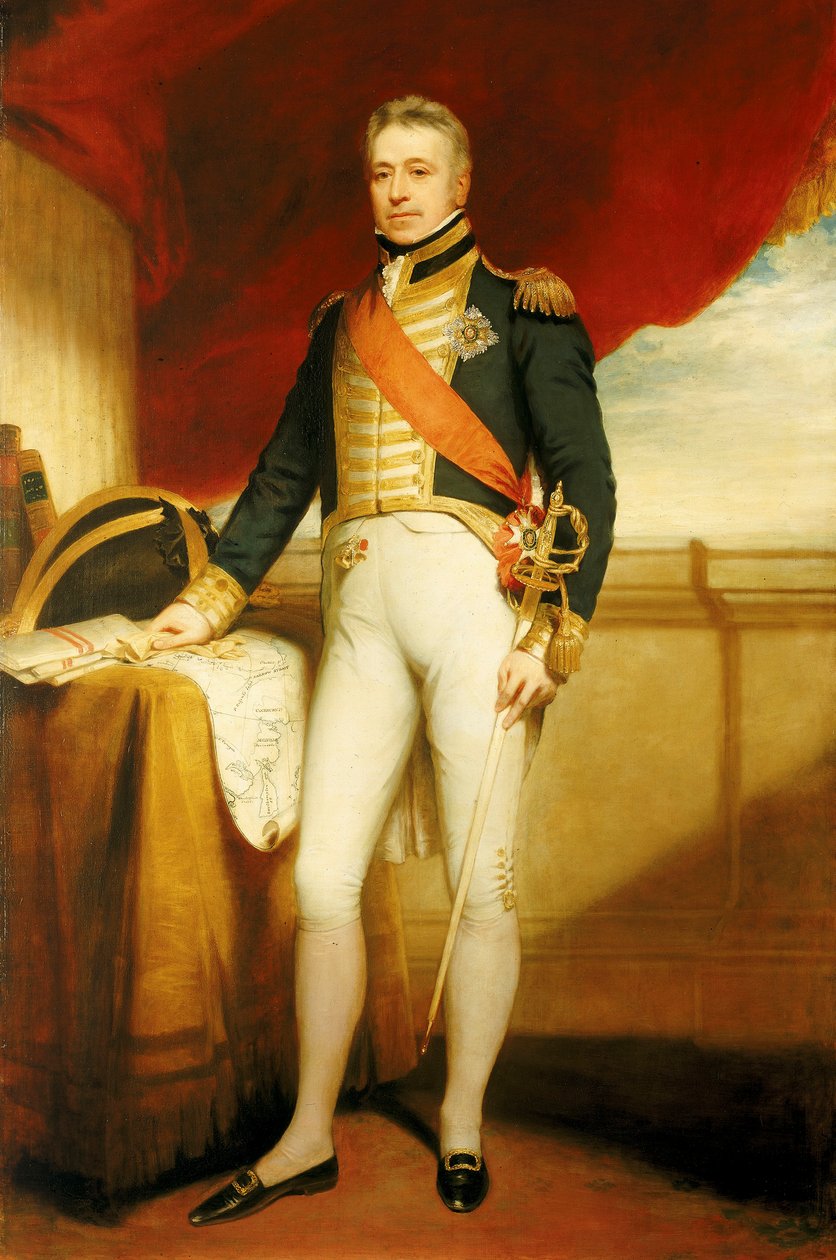 Almirante de Esquadra Sir George Cockburn (1772-1853) de William Beechey