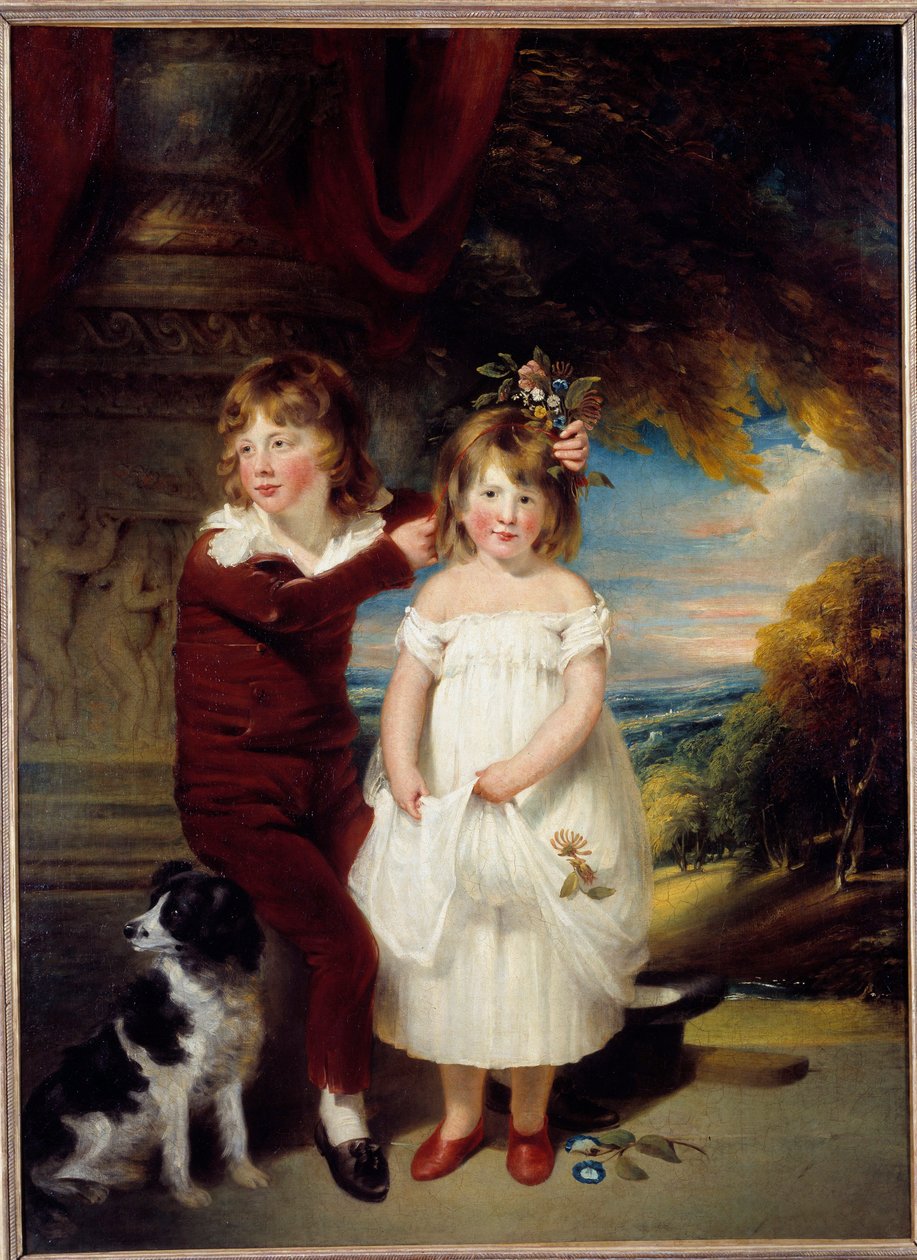 Irmão e irmã Pintura de William Beechey (1753-1839) Sun. 1,67x1,23 m de William Beechey
