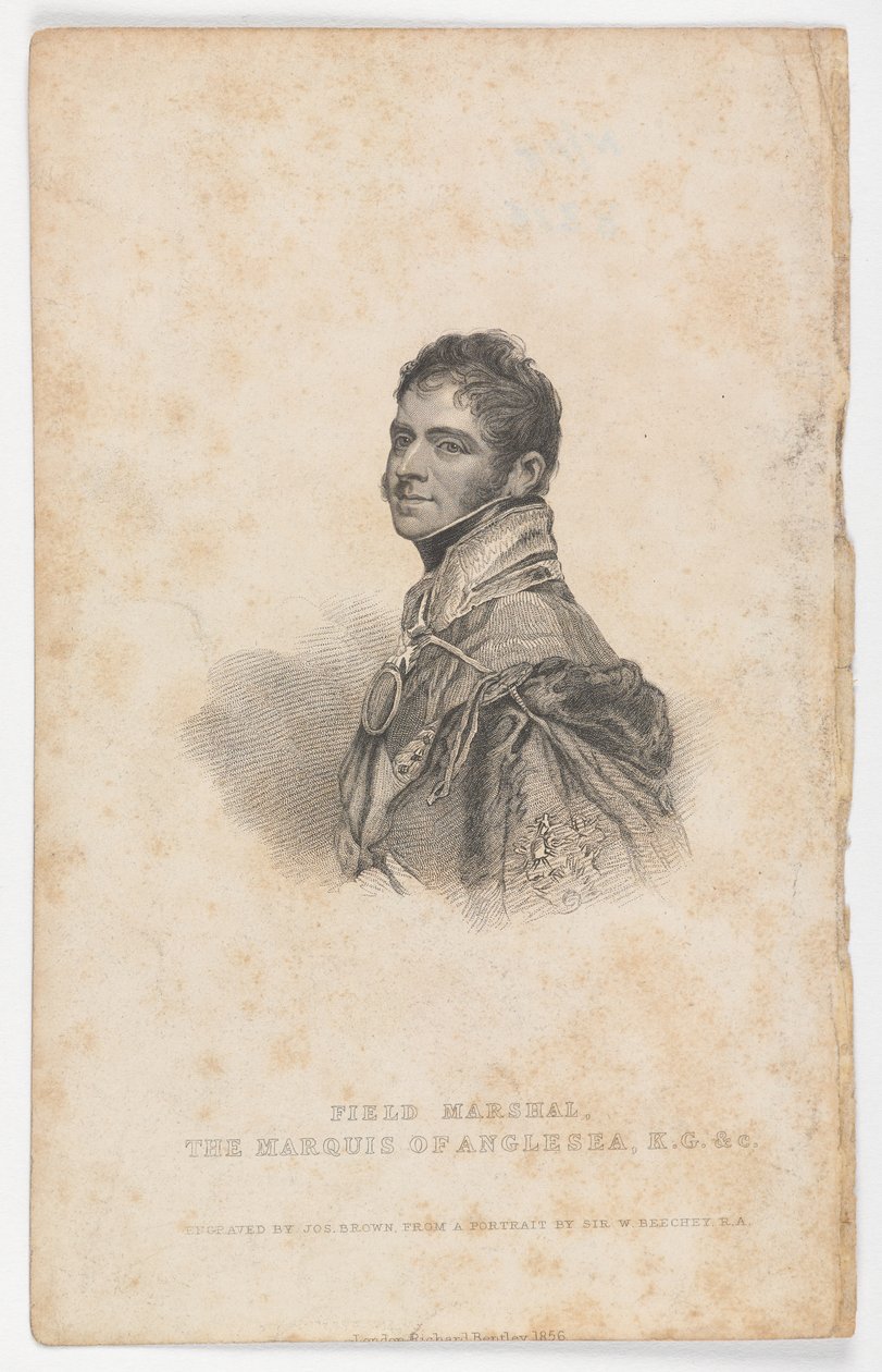 Marechal-de-campo O marquês de Anglesea KG & C., 1820 de William Beechey