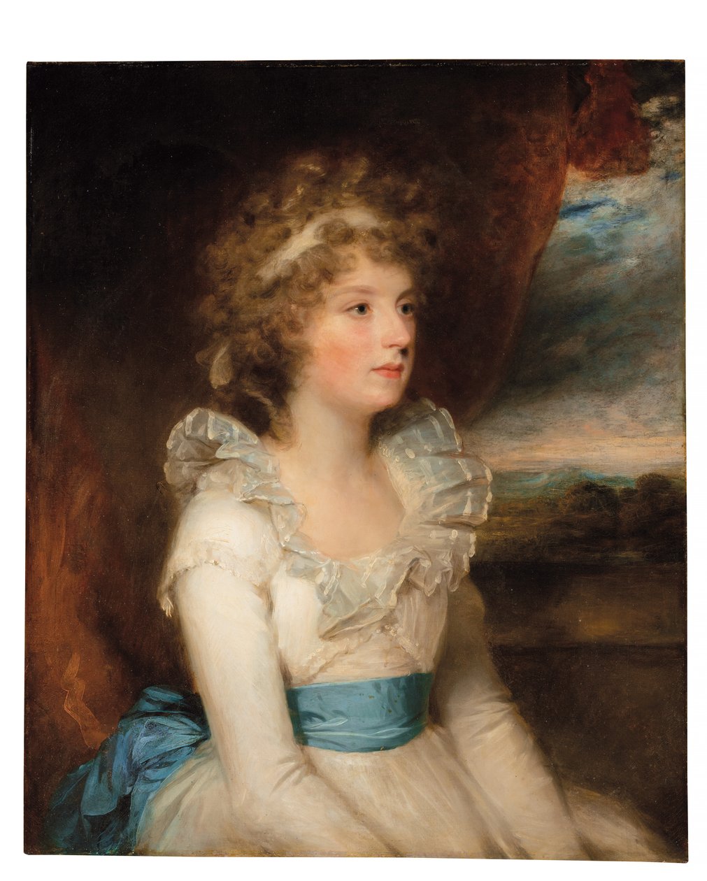Retrato de Elizabeth Keene (m. 1845) (óleo sobre tela) de William Beechey