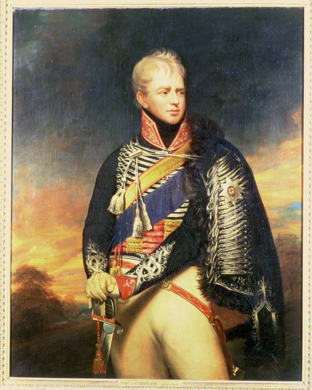 Retrato de Ernest, Duque de Cumberland e Rei de Hanôver de William Beechey