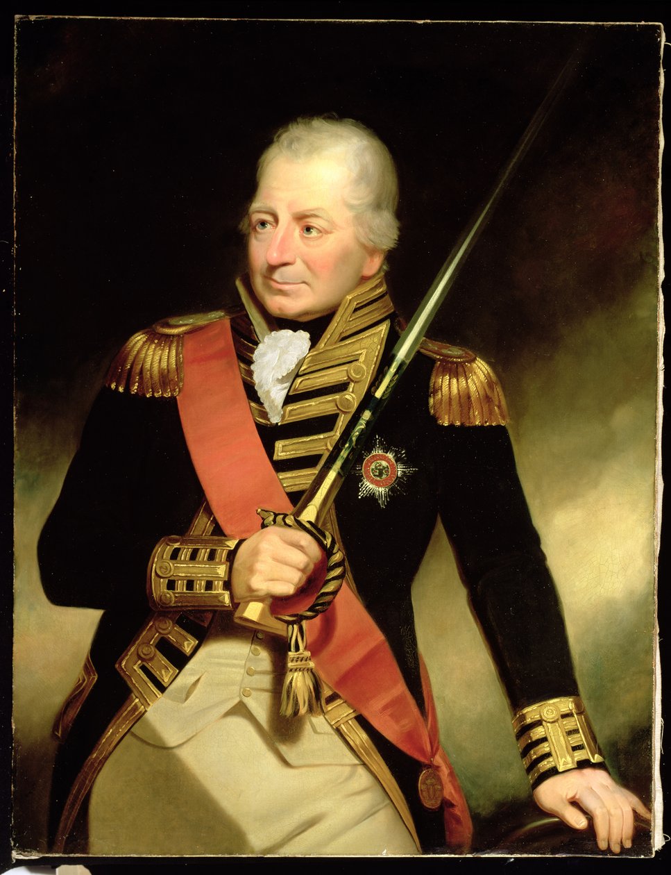 Retrato de John Jervis (1735-1823) Primeiro Conde de São Vicente, c.1805 de William Beechey