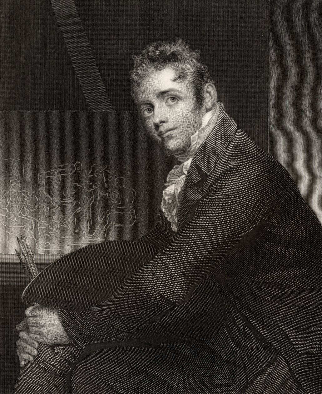 Sir David Wilkie, gravado por H. Robinson, da National Portrait Gallery, volume V, publicado em 1835 de William Beechey