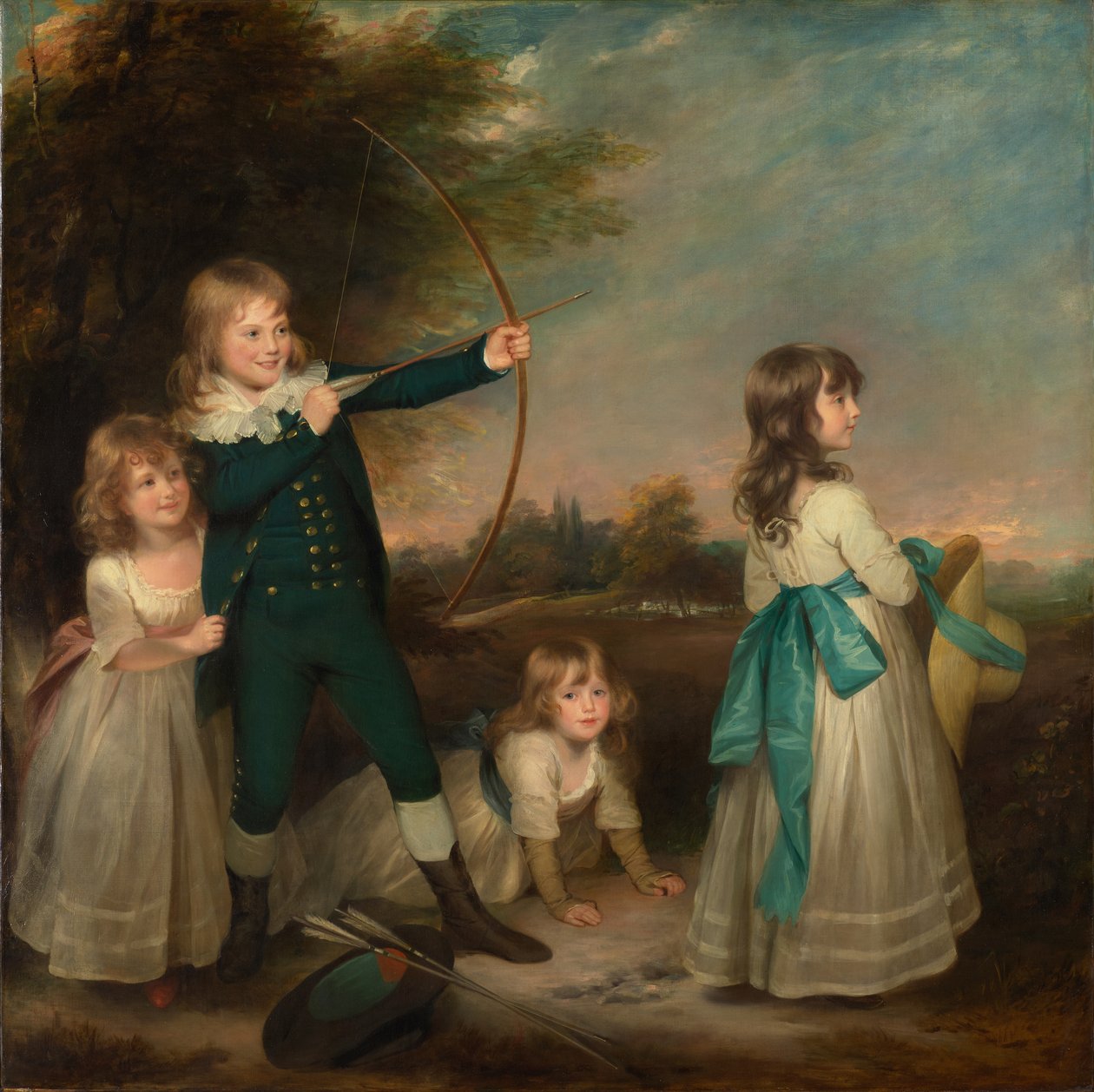 As crianças Oddie, 1789 de William Beechey