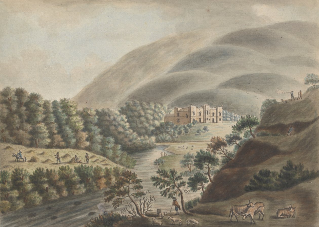 Castelo de Kielder, Northumberland de William Beilby