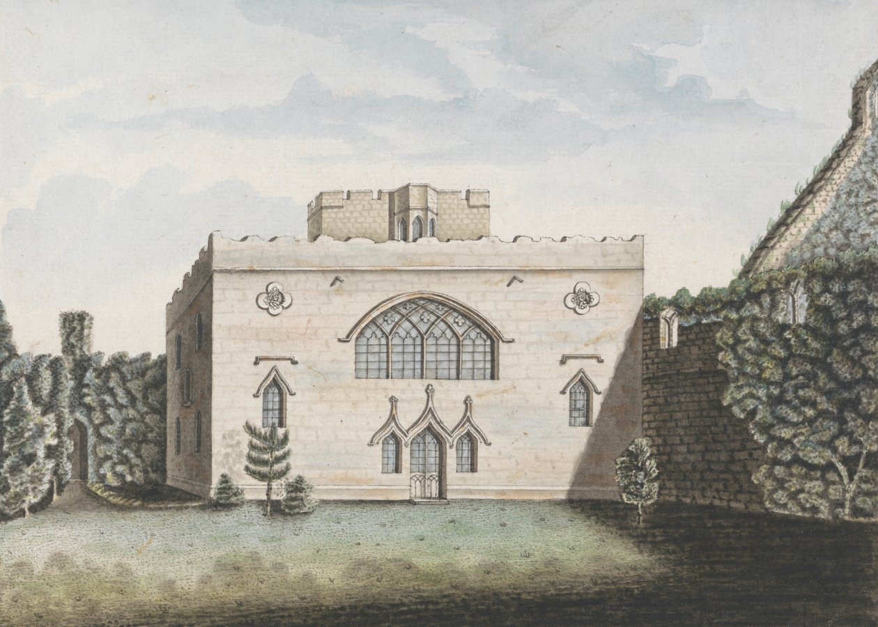 Priorado de Hulne em Northumberland de William Beilby