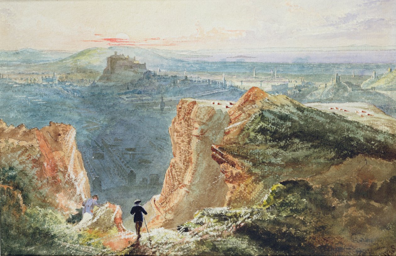 Salisbury Crags, Edimburgo de William Bell Scott