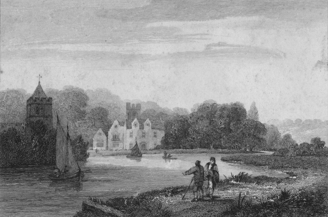 Abadia de Bisham, 1810 de William Bernard Cooke