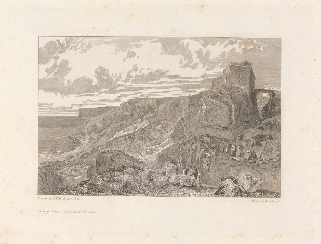 Castelo de Arco e Flecha, Ilha de Portland de William Bernard Cooke