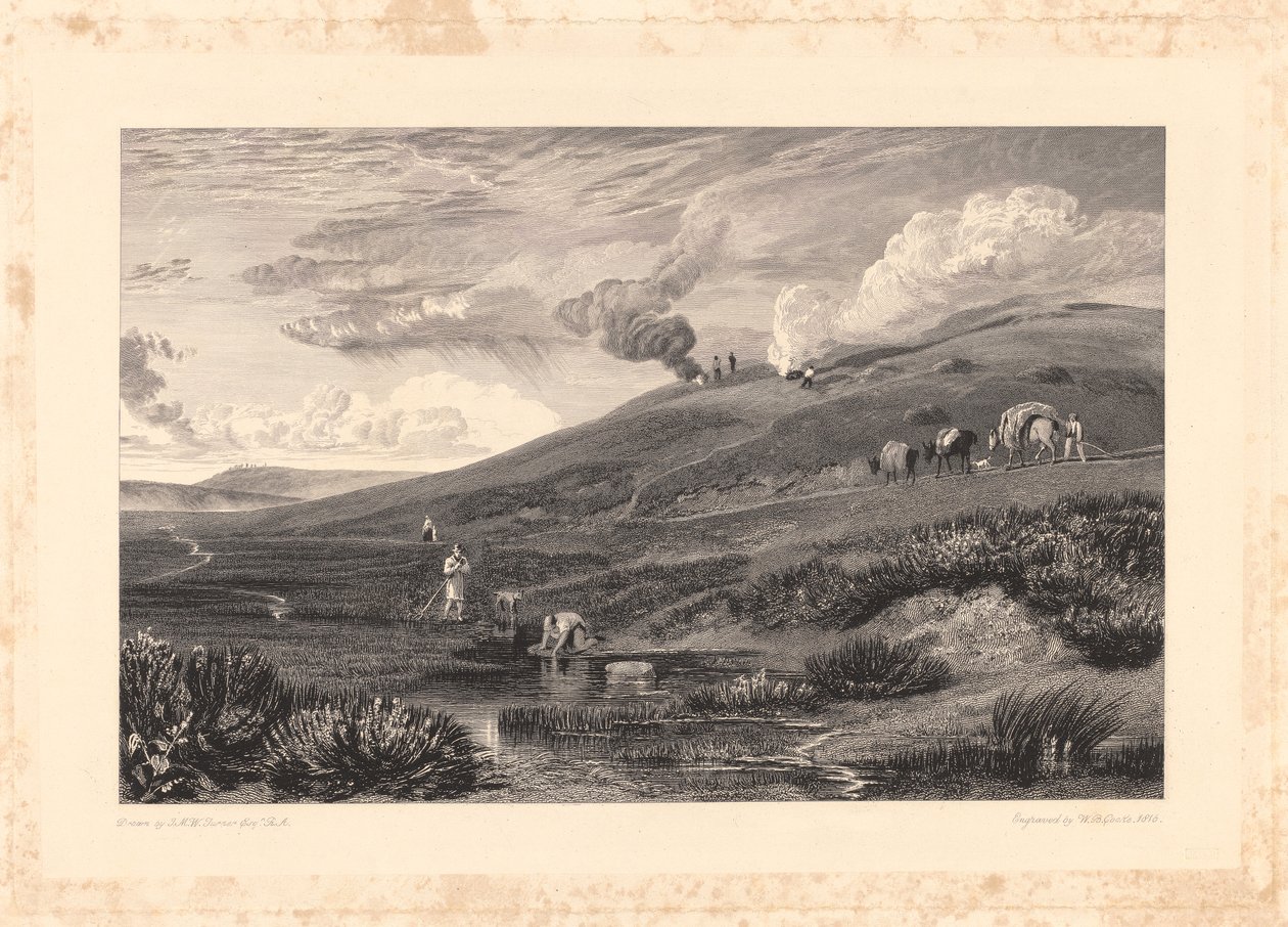 Dartmoor; Fonte do Tamar e da Torridge de William Bernard Cooke