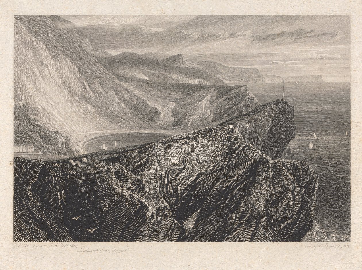 Lulworth Cove, Dorsetshire de William Bernard Cooke