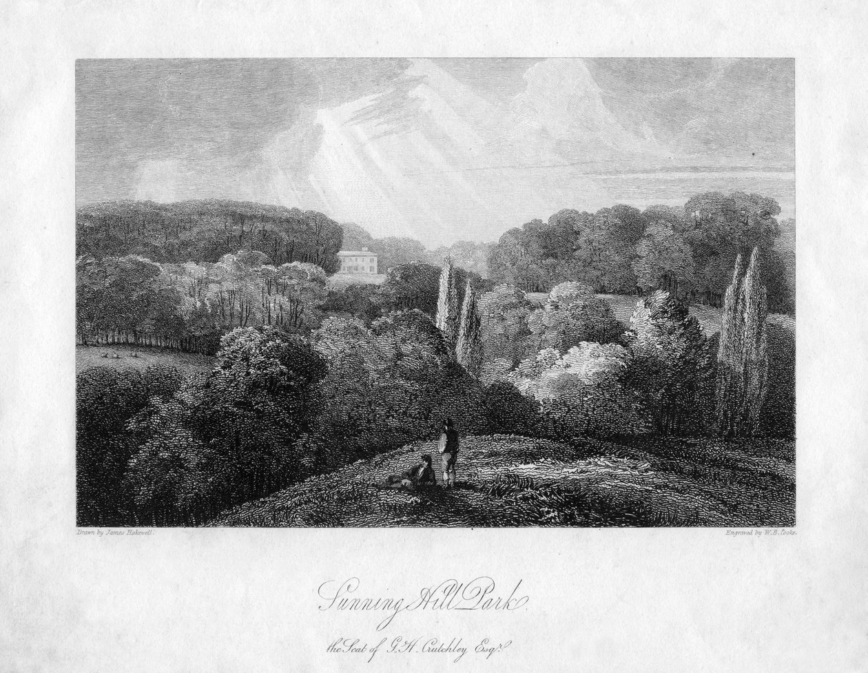 Parque Sunninghill, Berkshire, 1813 de William Bernard Cooke