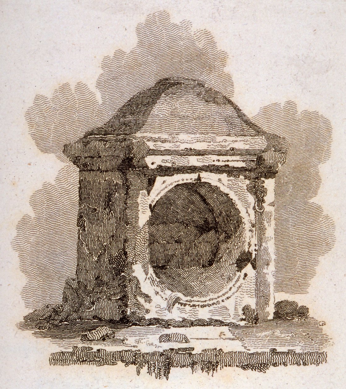 The London Stone, Cannon Street, City of London, 1806 de William Bernard Cooke