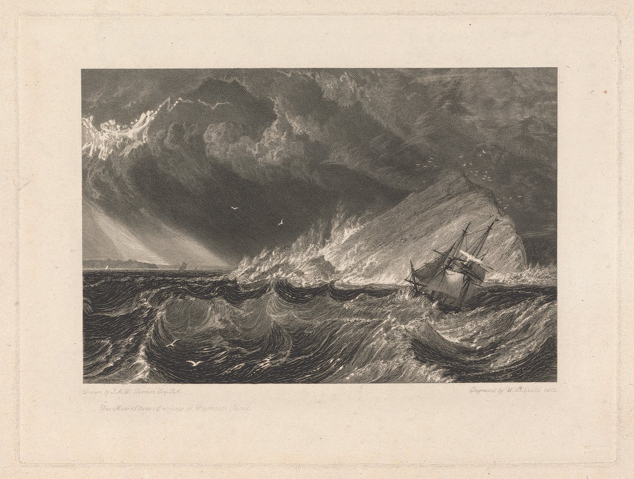 O Mewstone, Entrada do som de Plymouth de William Bernard Cooke