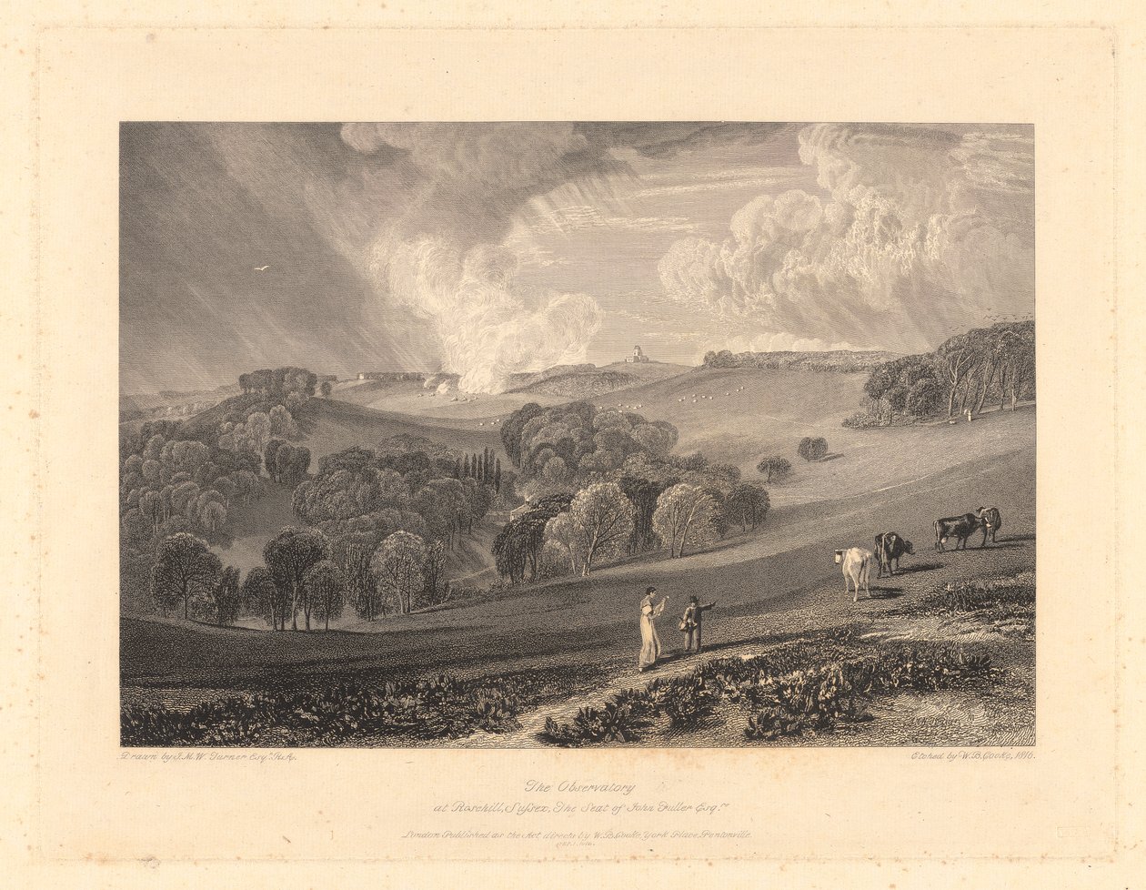 O Observatório em Rosehill, Sussex de William Bernard Cooke