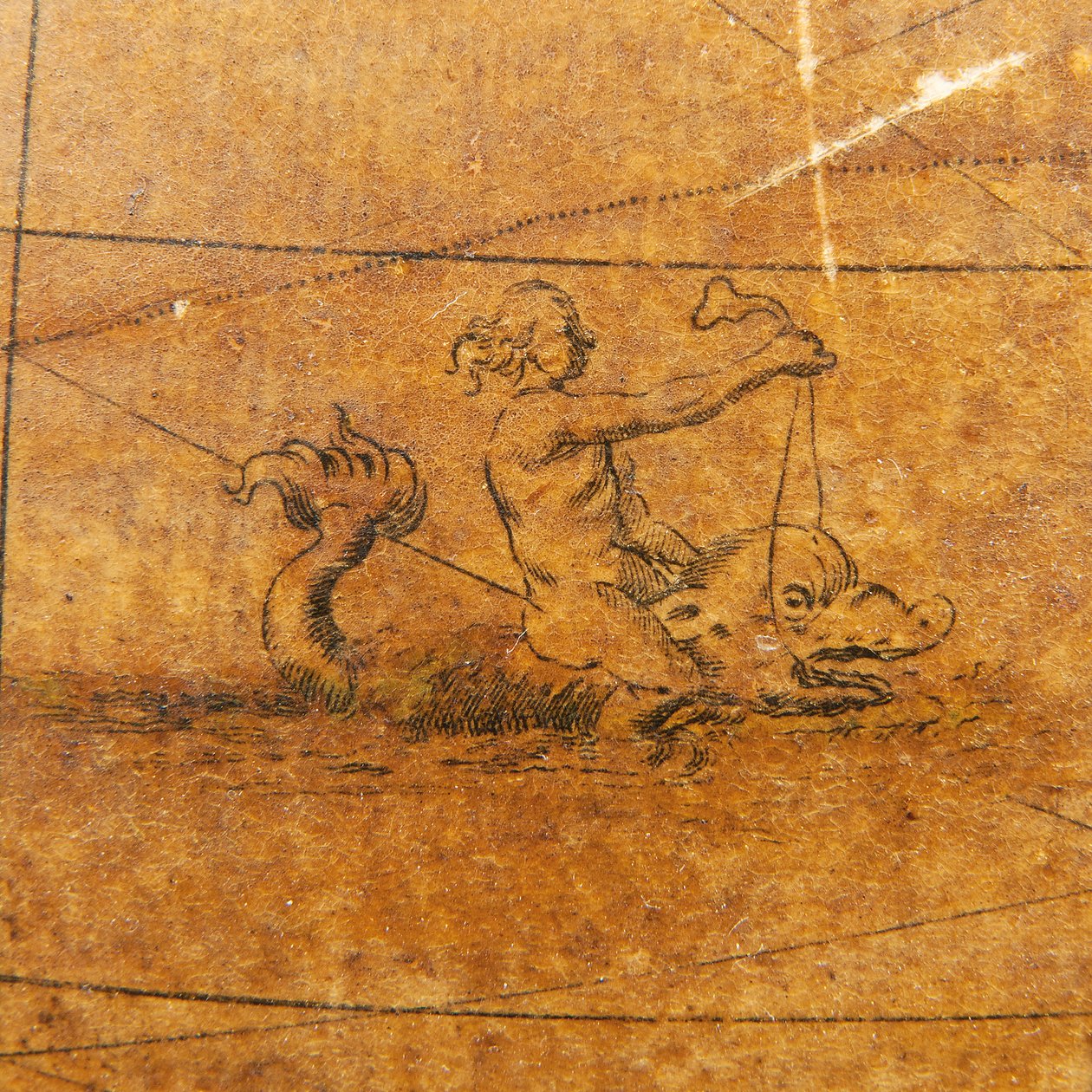 Globo terrestre inglês primitivo, c.1673 de William Berry