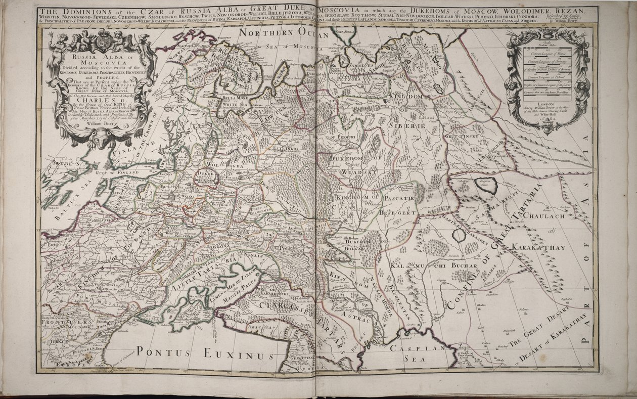 Rússia branca, ou Moscou, 1682 de William Berry