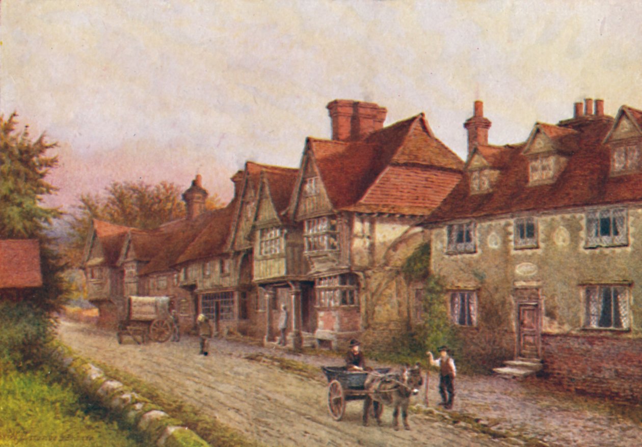 Pedra de Chidding do canto do cemitério, 1907 de William Biscombe Gardner