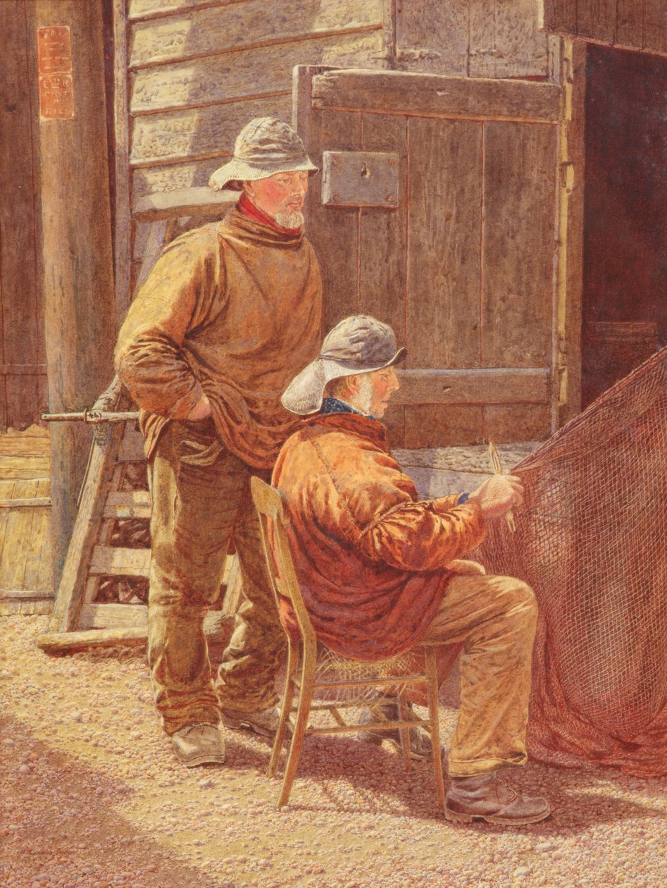 Emendando as redes, Hastings, 1909 de William Biscombe Gardner