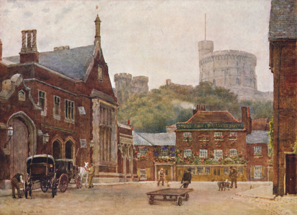 A Torre Redonda e a Estação Ferroviária do Sudoeste, c1900 de William Biscombe Gardner