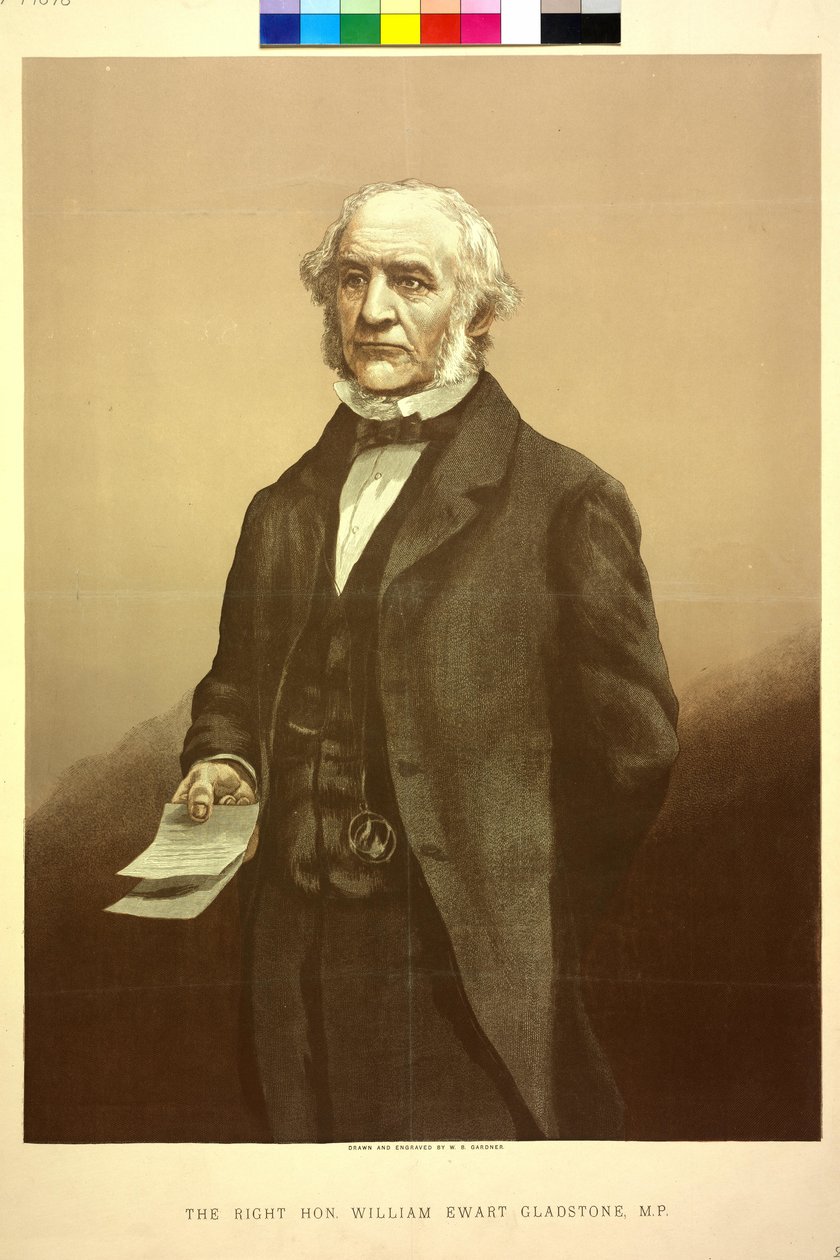 William Gladstone (gravura) de William Biscombe Gardner