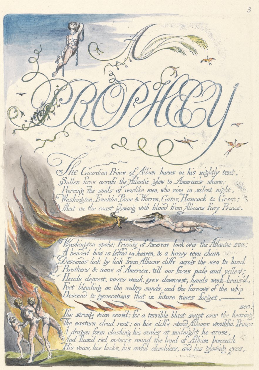 &39;A Prophecy&39;, placa 5 de &39;America: A Prophecy&39; de William Blake