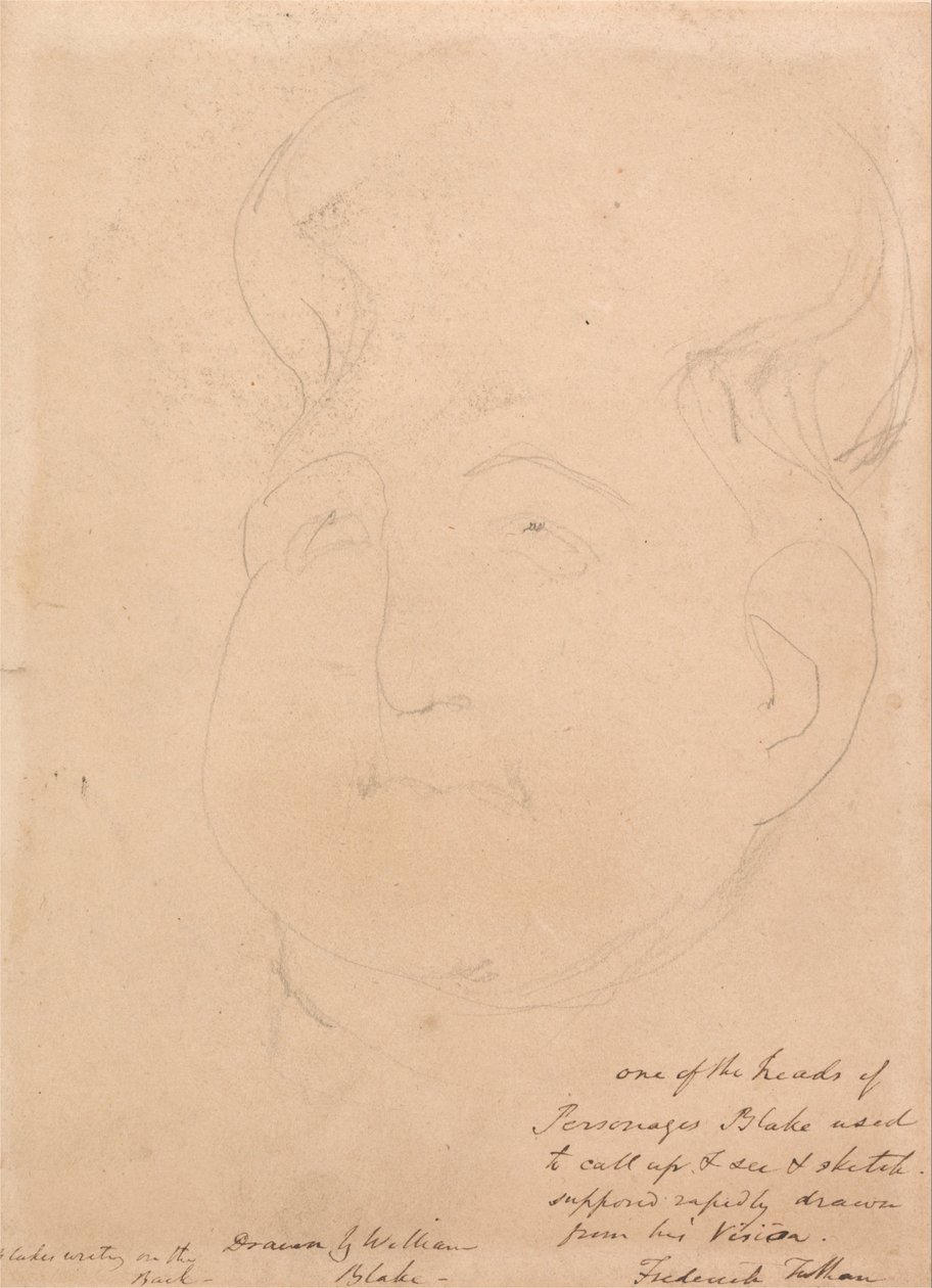 Uma Cabeça Visionária de William Blake