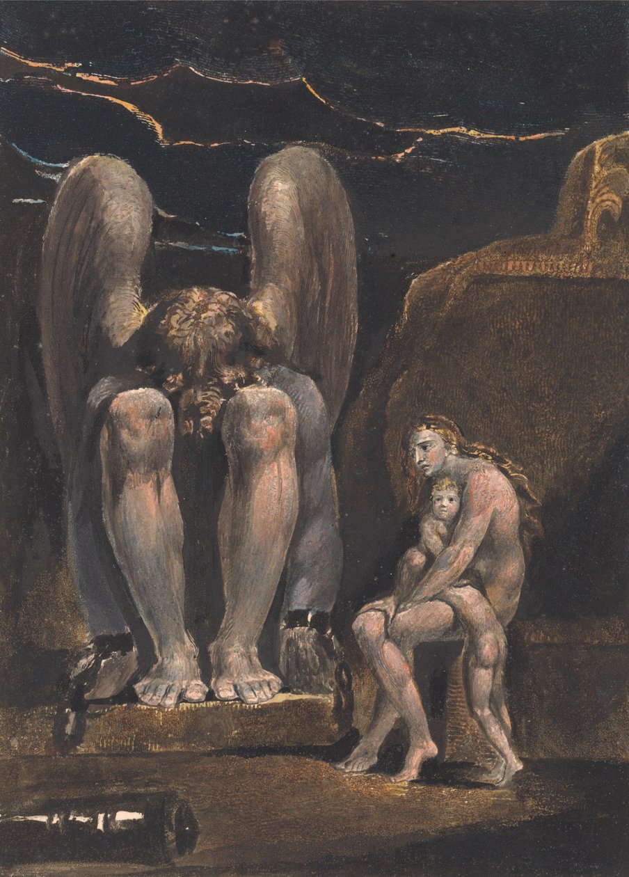 O Anjo de Albion; Frontispício (Lâmina 1) de William Blake