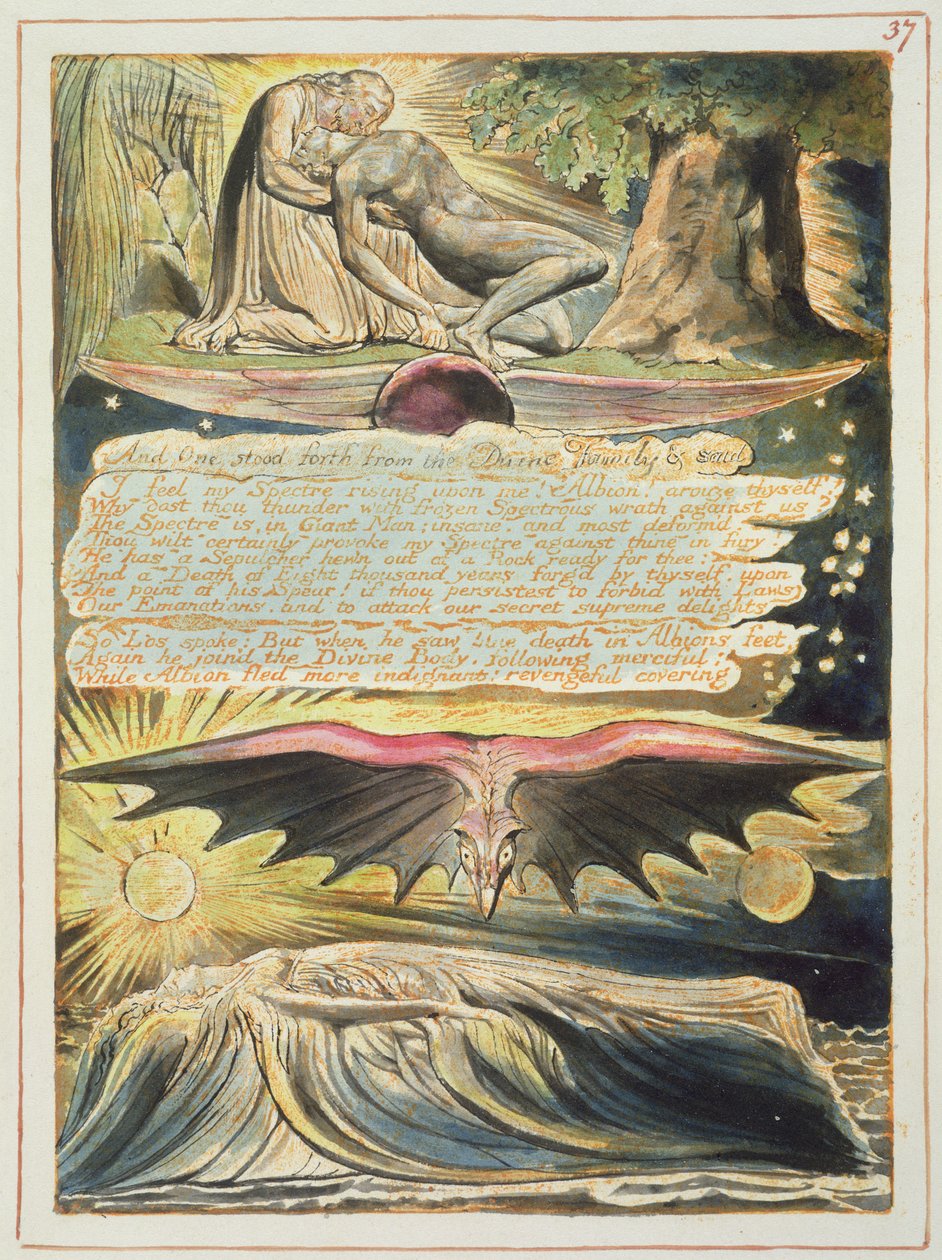 &39;And One Forth ...&39;, placa 37 de &39;Jerusalém&39; de William Blake