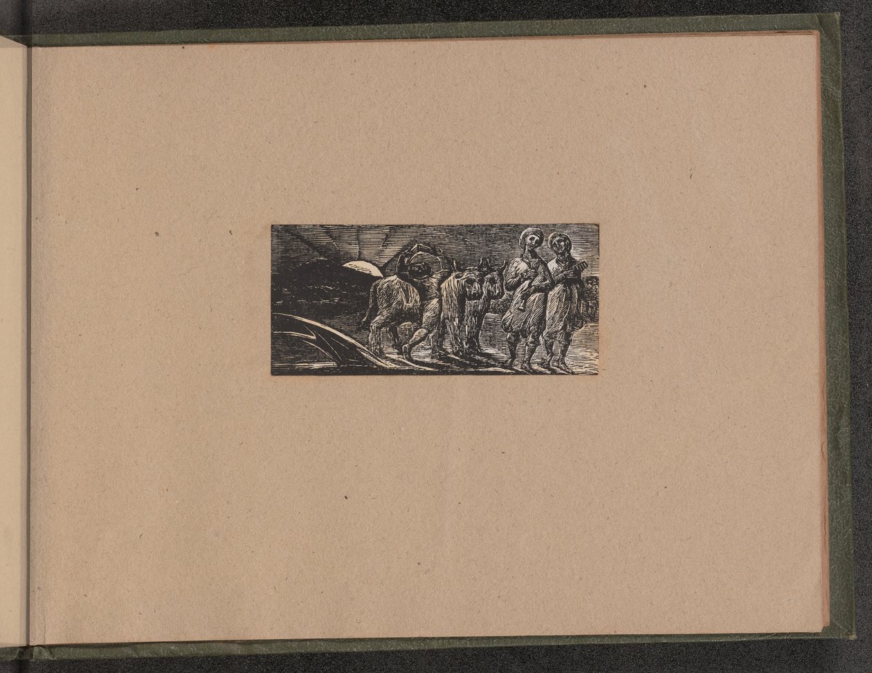 Boy Returning Joyfully with Plough and Oxen, 1821. de William Blake