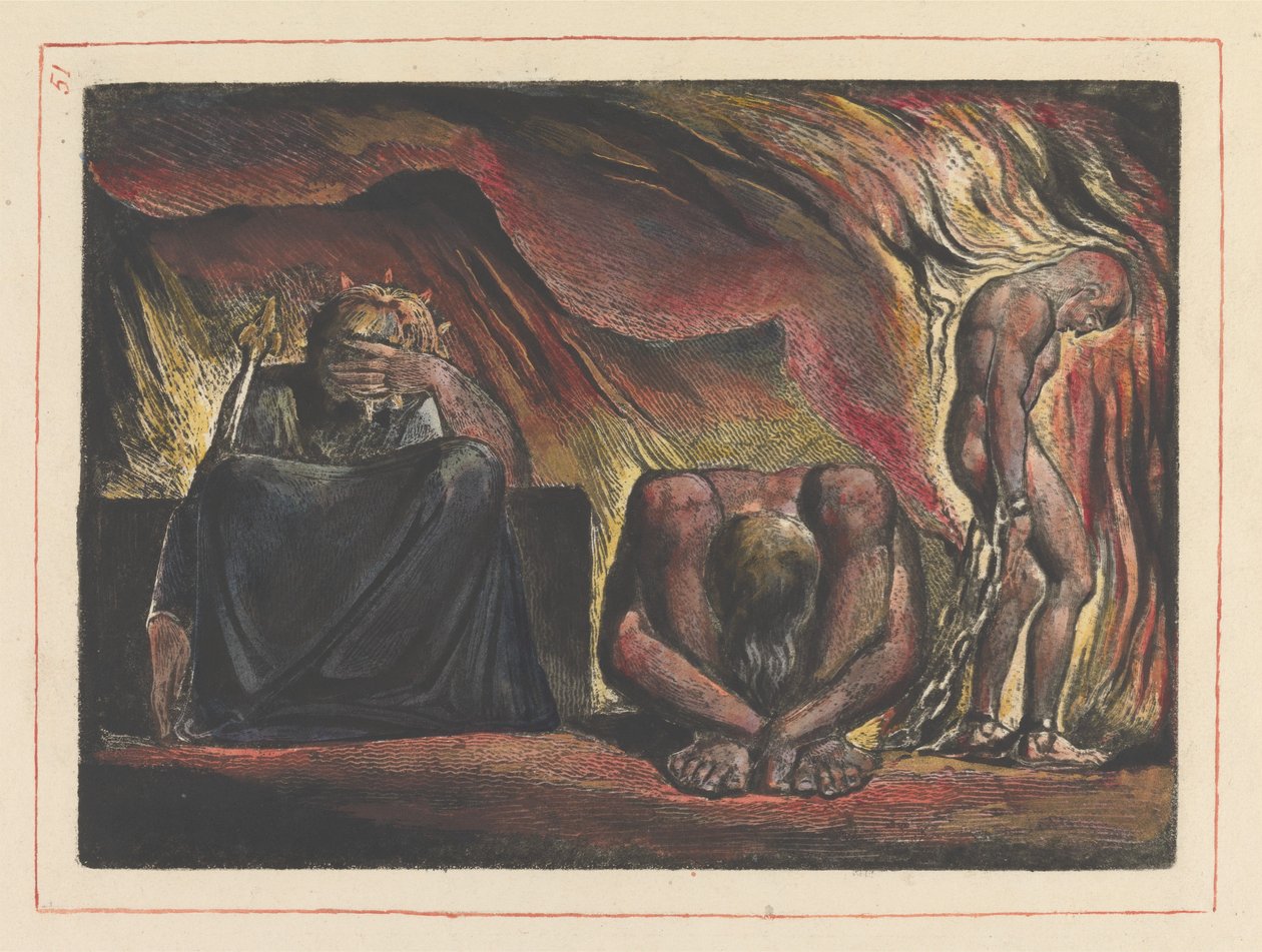 Frontispício do capítulo 3 (prancha 51) de William Blake