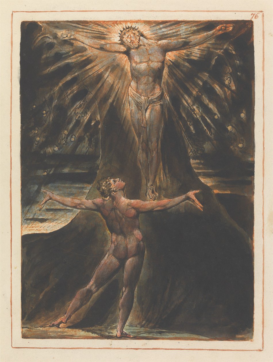 Frontispício do capítulo 4 (estampa 76) de William Blake