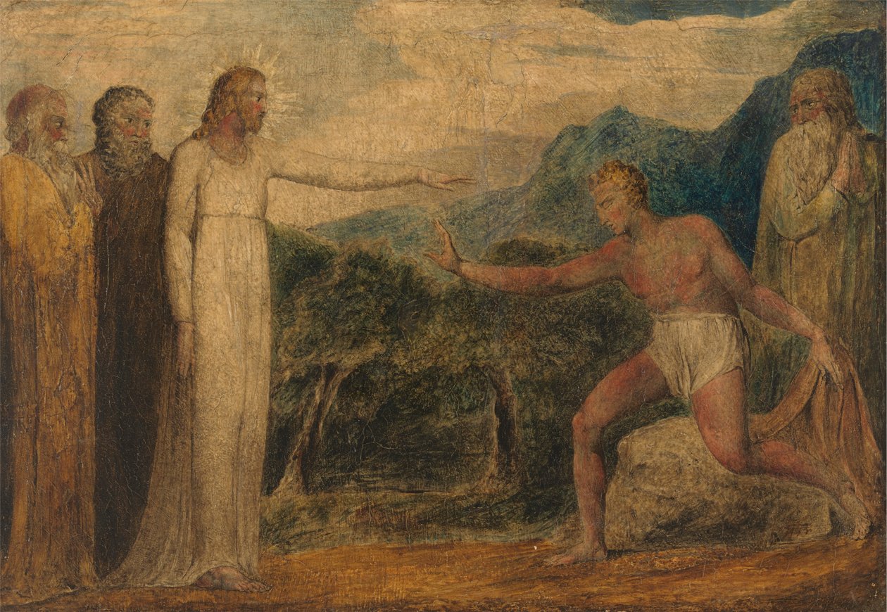 Cristo a dar visão a Bartimeu de William Blake