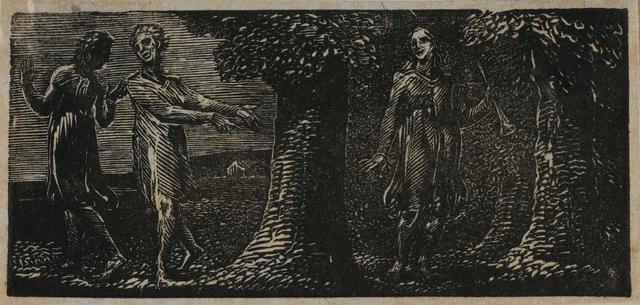 Colinet Ridicularizado por Dois Rapazes, de The Pastorals of Virgil de William Blake