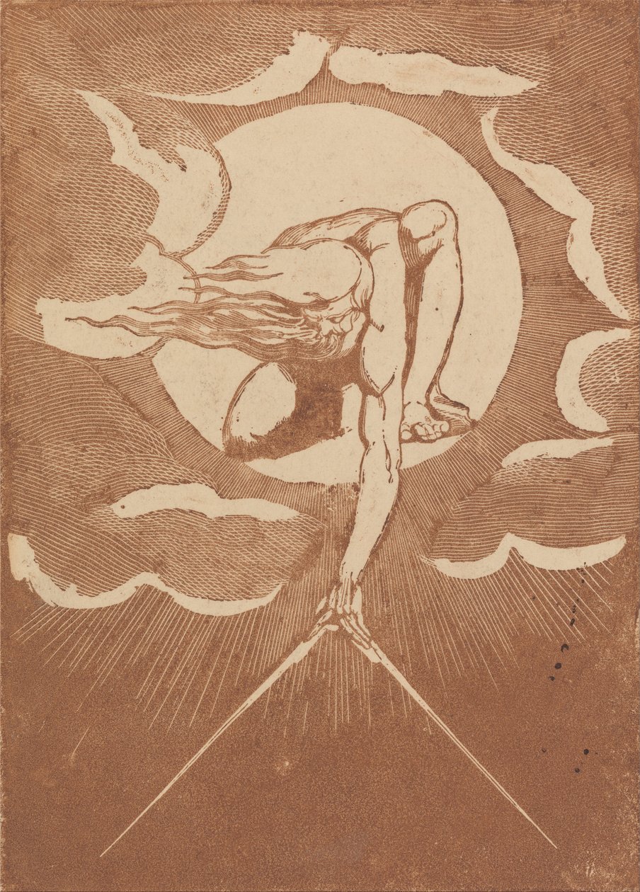 Europa. Uma profecia, impressão à prova de frontispício de William Blake