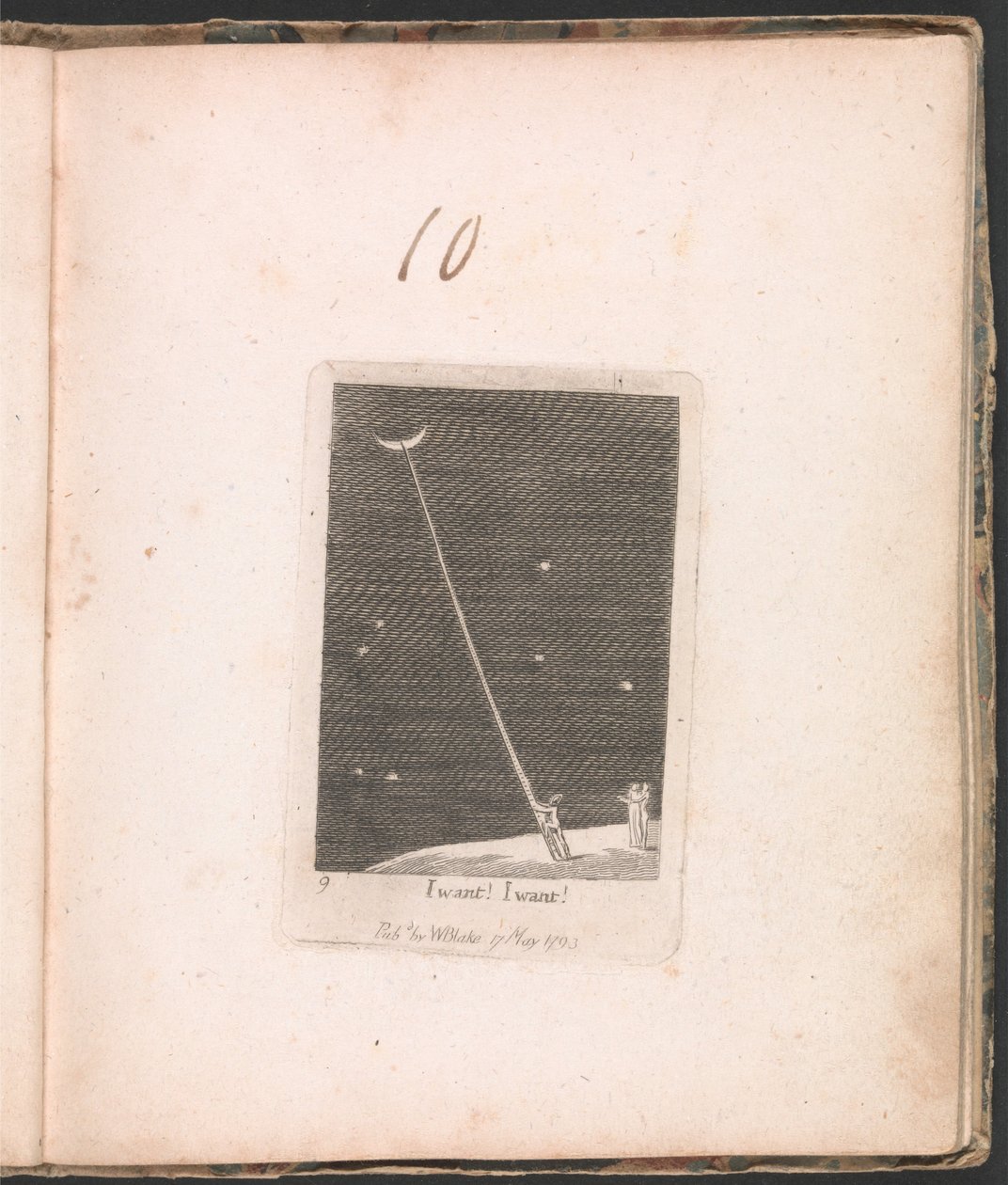 Para crianças. The Gates of Paradise, Plate 11, eu quero! Eu quero! de William Blake