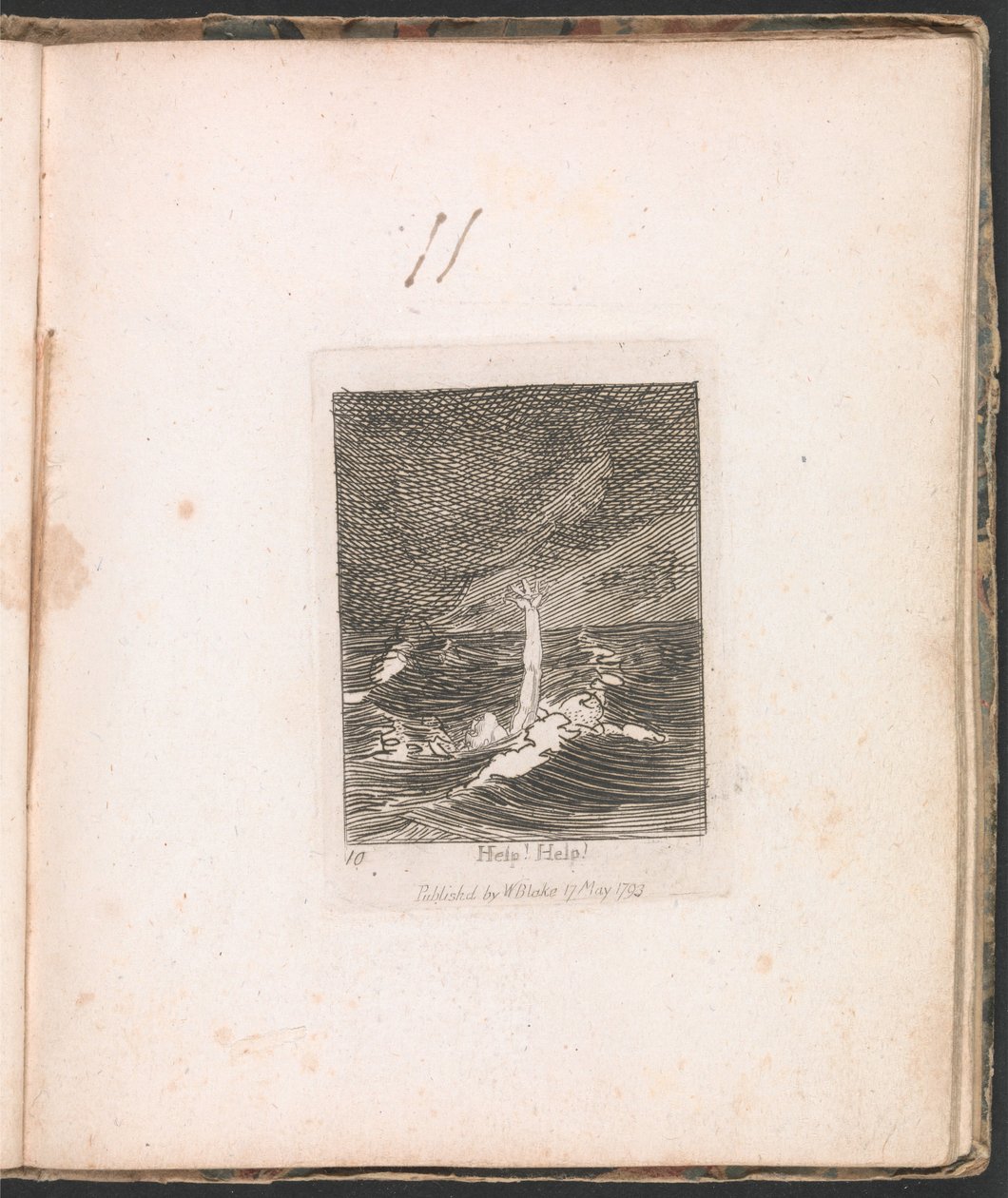 Para crianças. Os Portões do Paraíso, ilustração 12, Socorro! Socorro! de William Blake