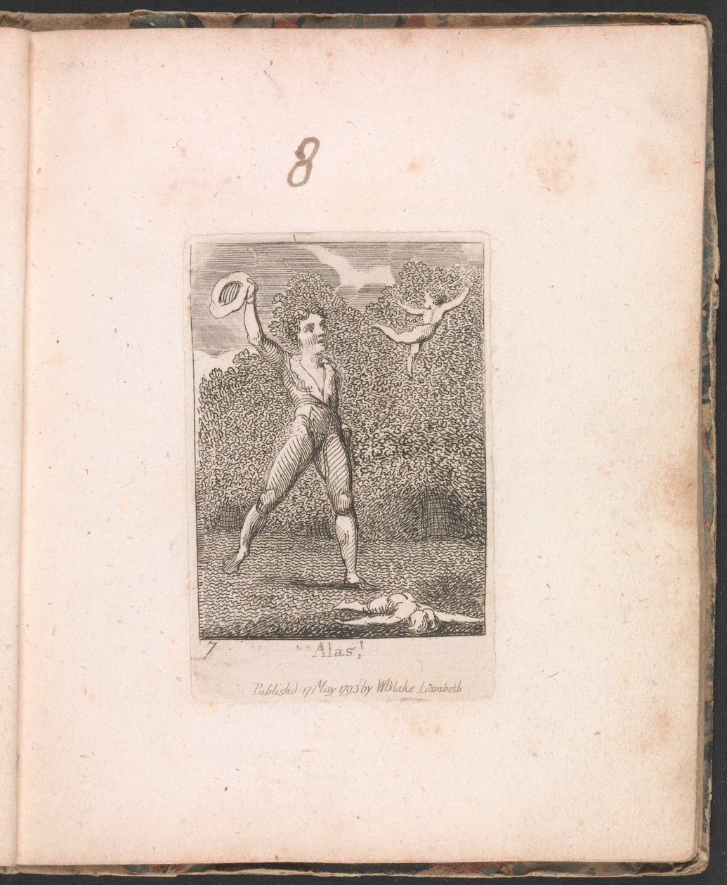Para crianças. The Gates of Paradise, Placa 9, "Ai de mim! de William Blake