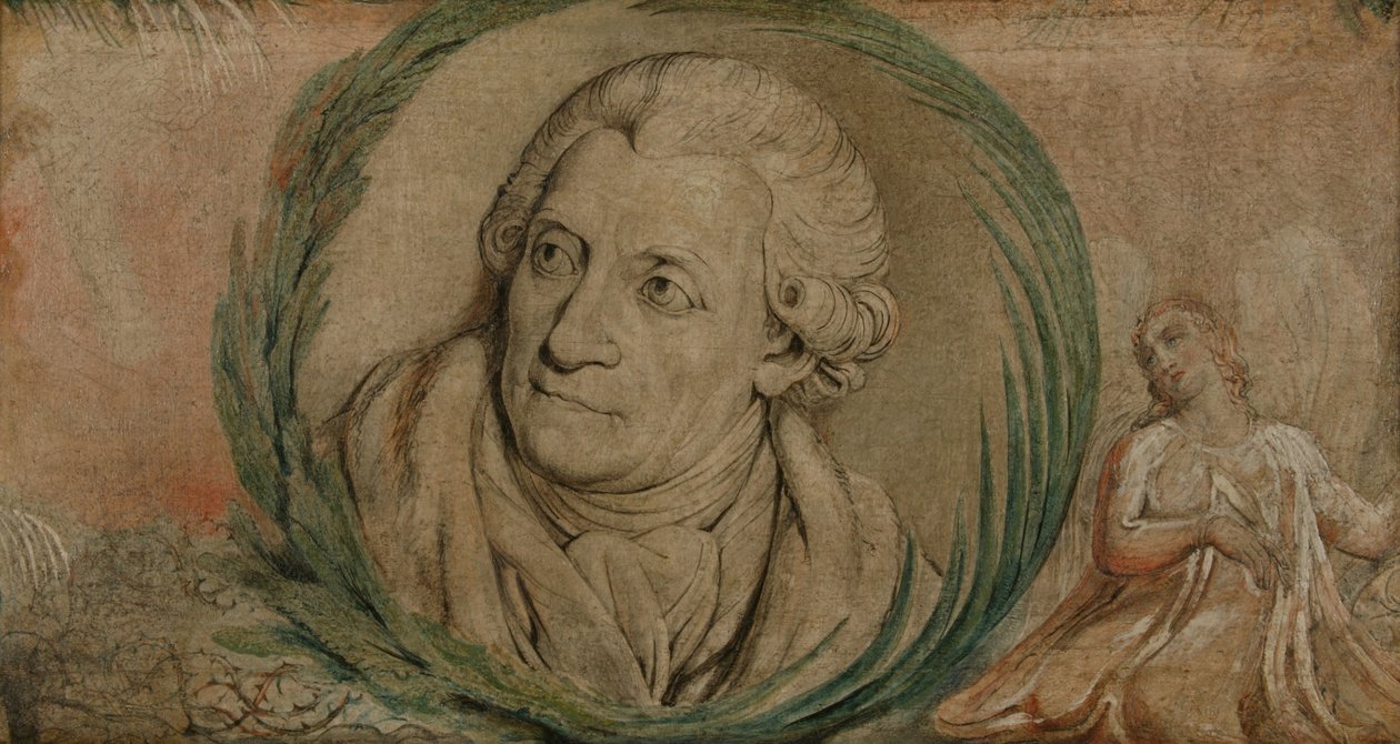 Friedrich Gottlieb Klopstock (têmpera sobre tela) de William Blake