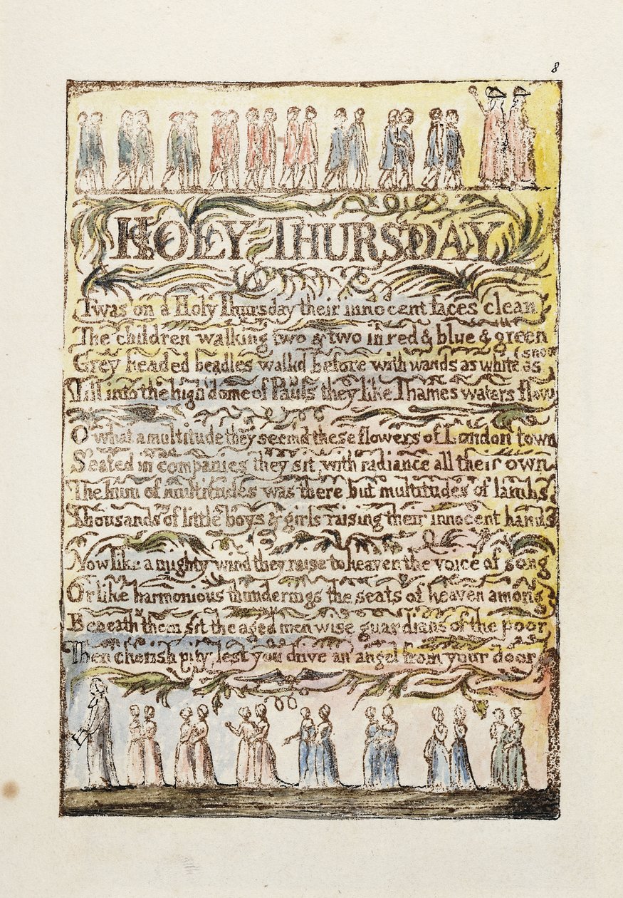 Quinta-feira Santa, 1789 de William Blake