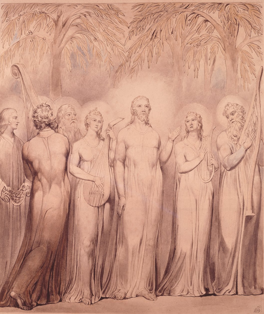 Hino de Cristo e os apóstolos de William Blake