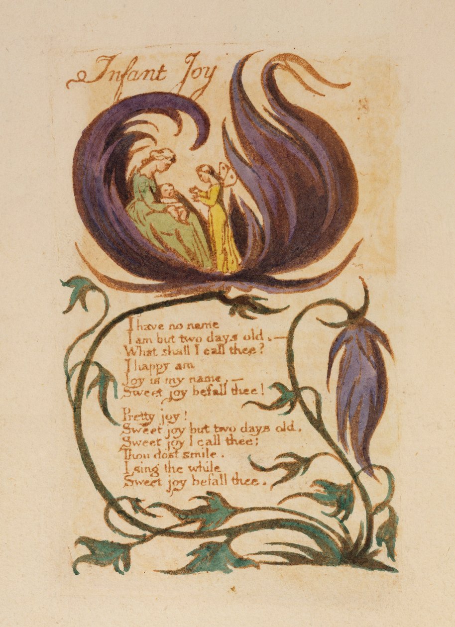 Alegria infantil, de "Songs of Innocence", 1789 de William Blake