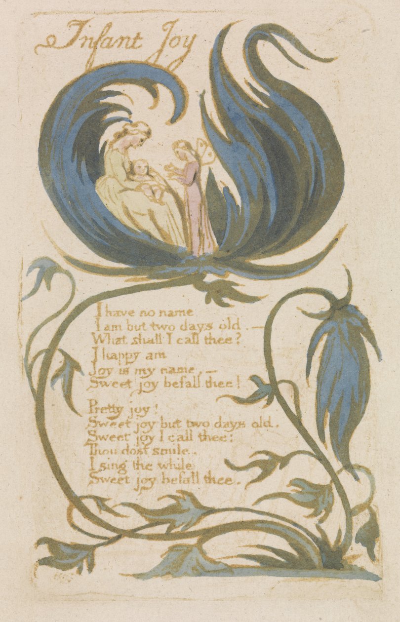 &39;Infant Joy&39;, gravura 14 de &39;Songs of Innocence&39; de William Blake