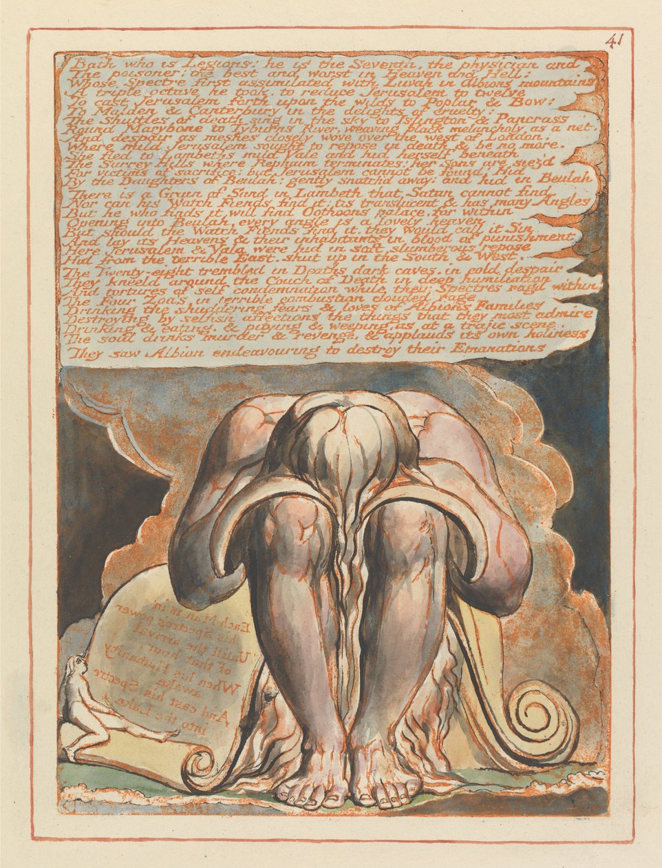 Jerusalém, Placa 41, Bath que é Legiões .... de William Blake