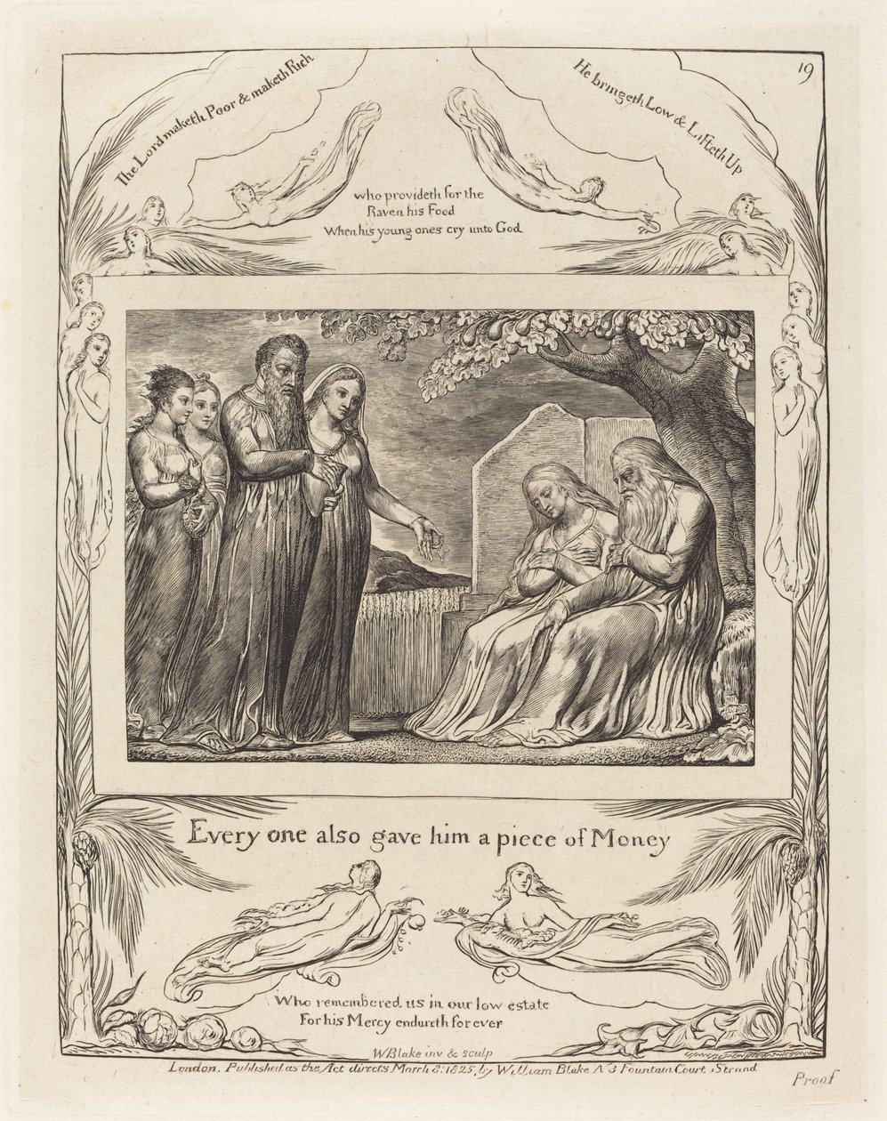 Caridade aceitando trabalho de William Blake